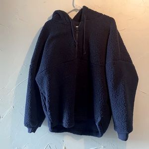 Varsity Sherpa Half Zip Pullover
PINK